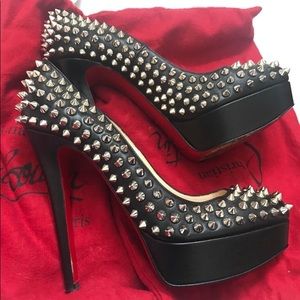 AUTHENTIC Christian Louboutin BIANCA spikes.